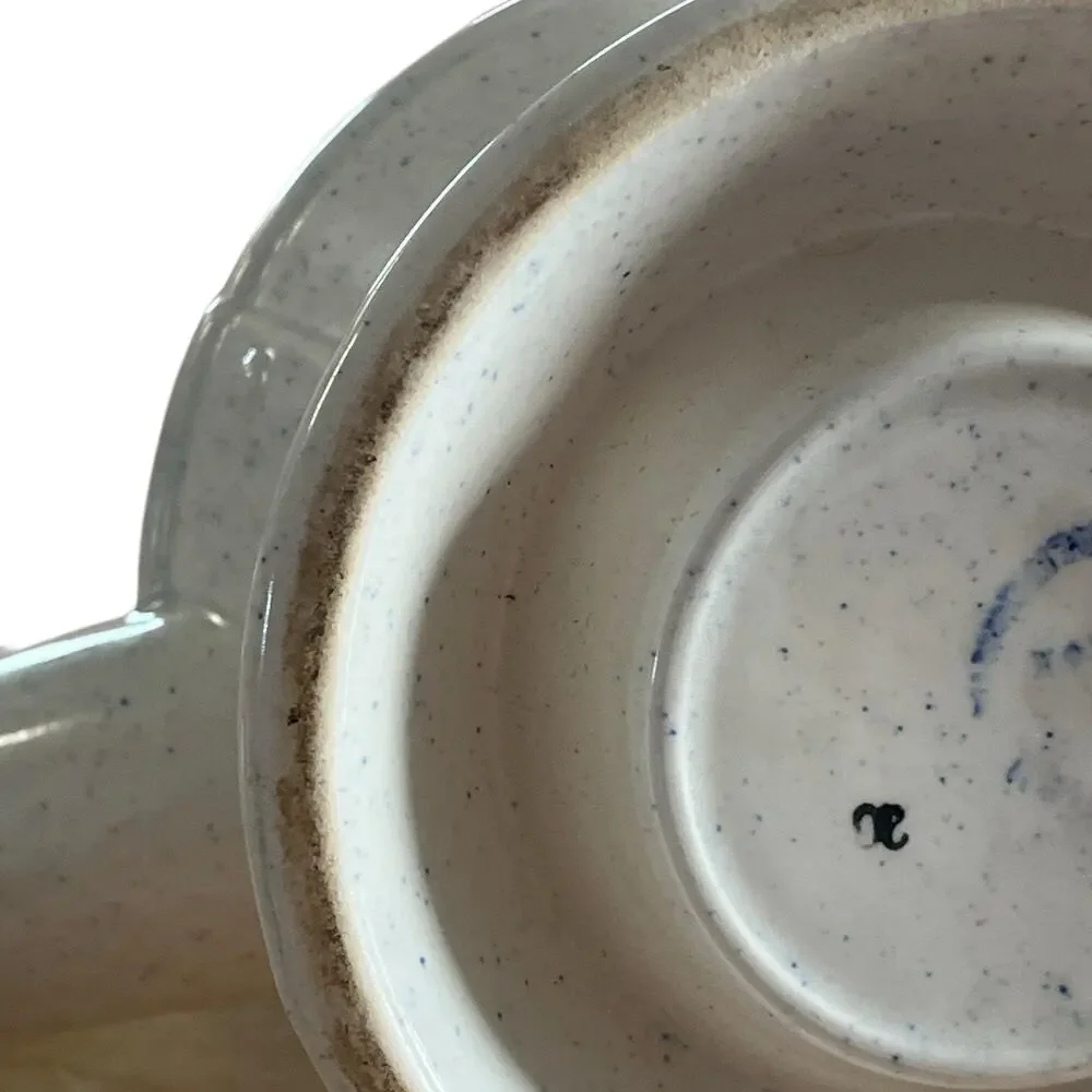 Poppytrail Vernon Coffee Pot Provincial Blue by Metlox Blue Farm Scene No Lid - Picture 13 of 16